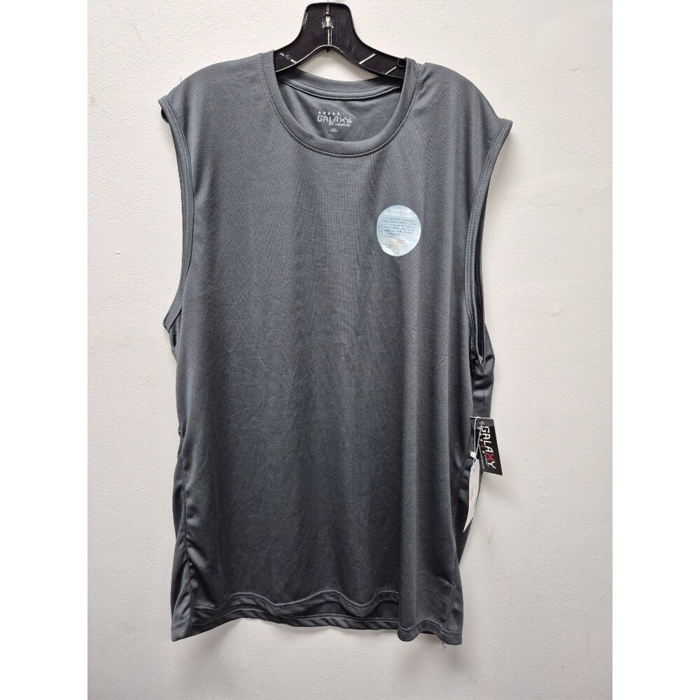 Galaxy By Harvic Mens 2XL Black Sleeveless Athletic Tank Top